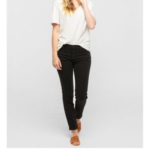 ABLE black button fly denim skinny